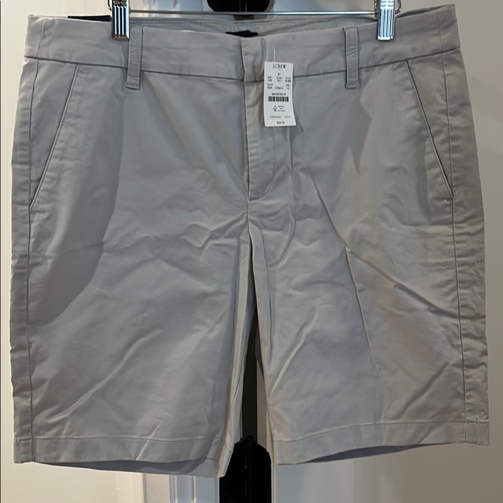 J. Crew Light Gray Chino Shorts Size 12